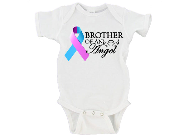  'Brother Of An Angel' Remembrance Baby Onesie
