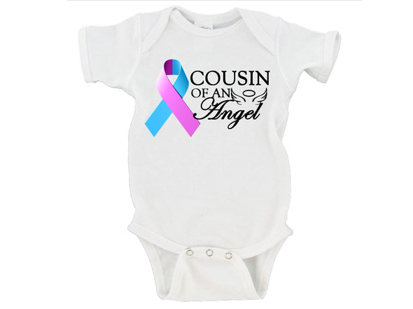 ' Cousin Of An Angel' Remembrance Baby Onesie