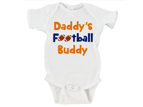 Daddy's Football Buddy-Baby Onesie