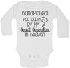Hand Picked For Earth By My Great Grandpa In Heaven' Arrow Baby Onesie-long sleeve