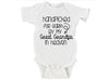 Hand Picked For Earth By My Great Grandpa In Heaven' Arrow Baby Onesie-short sleeve