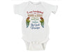 I Was Handpicked For Mommy & Daddy...' Rainbow Print Baby Onesie